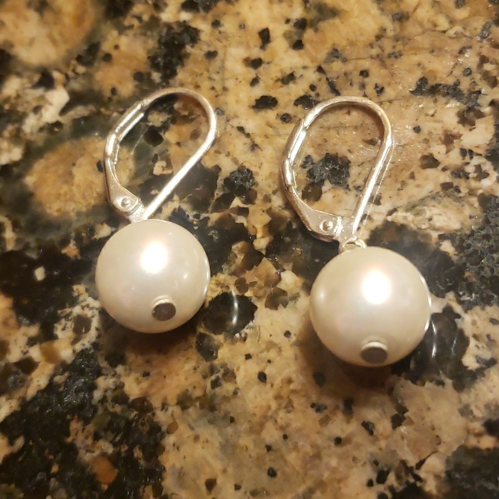 Faux Pear Earrings